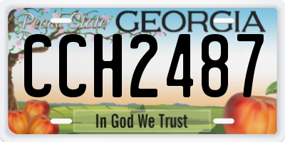 GA license plate CCH2487