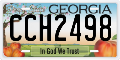 GA license plate CCH2498