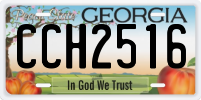 GA license plate CCH2516