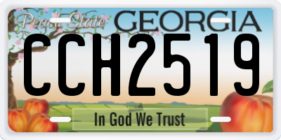 GA license plate CCH2519