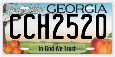 GA license plate CCH2520