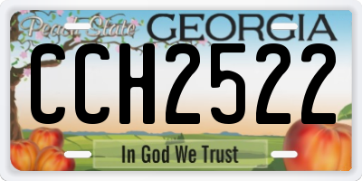GA license plate CCH2522