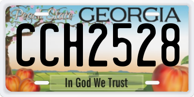 GA license plate CCH2528