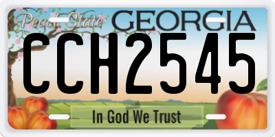 GA license plate CCH2545