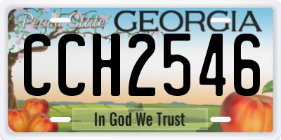 GA license plate CCH2546