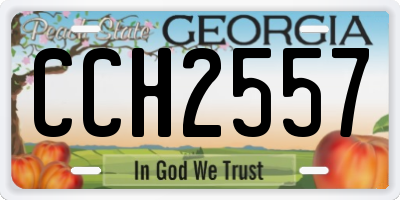 GA license plate CCH2557