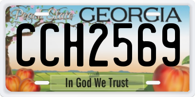GA license plate CCH2569