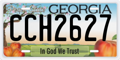 GA license plate CCH2627