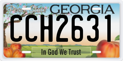 GA license plate CCH2631