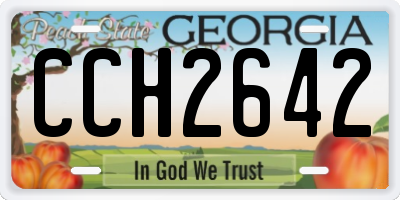 GA license plate CCH2642