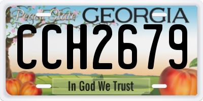 GA license plate CCH2679