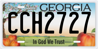 GA license plate CCH2727