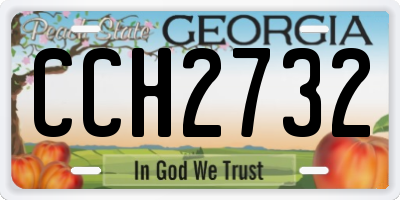 GA license plate CCH2732
