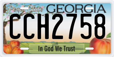 GA license plate CCH2758