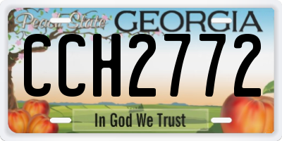 GA license plate CCH2772
