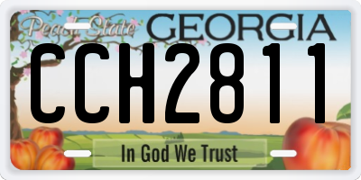 GA license plate CCH2811