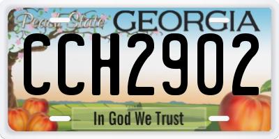 GA license plate CCH2902