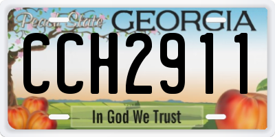 GA license plate CCH2911