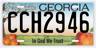 GA license plate CCH2946