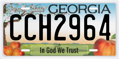GA license plate CCH2964
