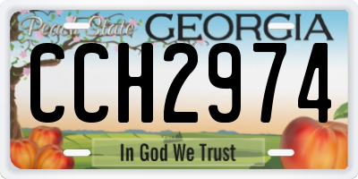GA license plate CCH2974