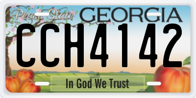 GA license plate CCH4142