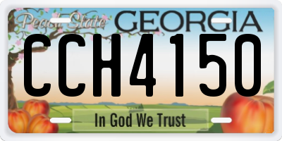 GA license plate CCH4150