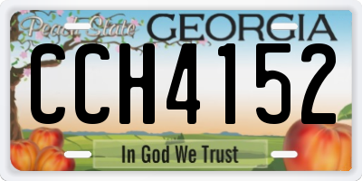 GA license plate CCH4152