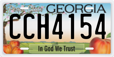 GA license plate CCH4154