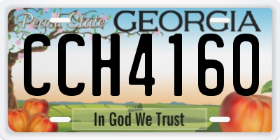 GA license plate CCH4160