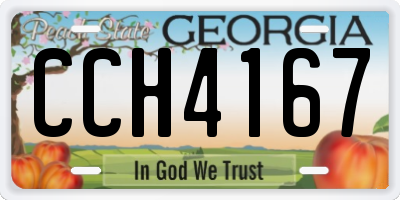 GA license plate CCH4167