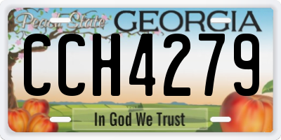 GA license plate CCH4279