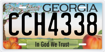 GA license plate CCH4338
