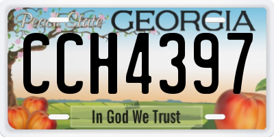 GA license plate CCH4397