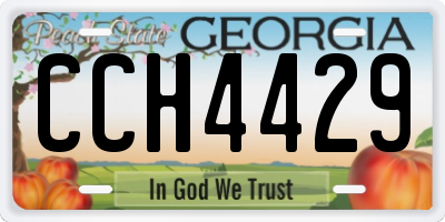 GA license plate CCH4429