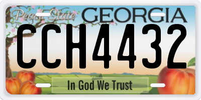 GA license plate CCH4432
