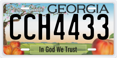 GA license plate CCH4433