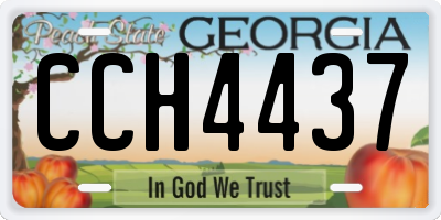 GA license plate CCH4437