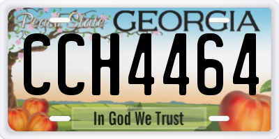 GA license plate CCH4464
