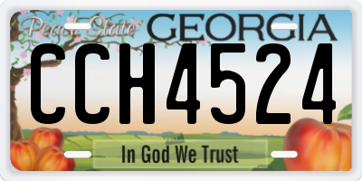 GA license plate CCH4524