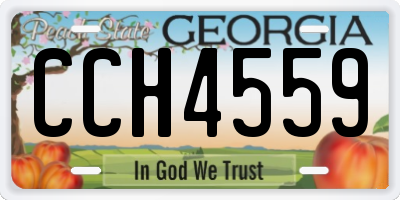 GA license plate CCH4559