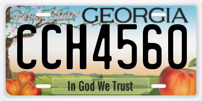 GA license plate CCH4560