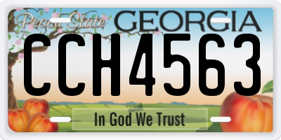 GA license plate CCH4563
