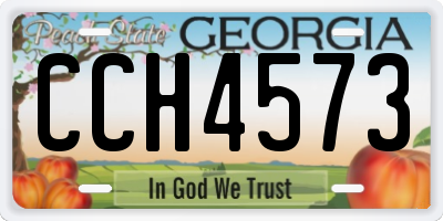 GA license plate CCH4573