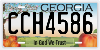 GA license plate CCH4586