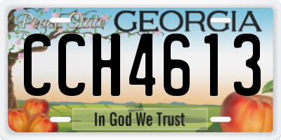 GA license plate CCH4613