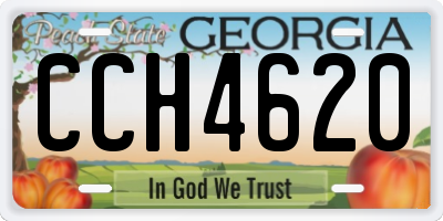 GA license plate CCH4620