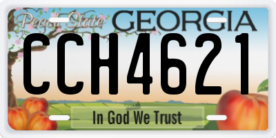 GA license plate CCH4621