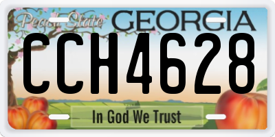 GA license plate CCH4628