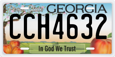 GA license plate CCH4632